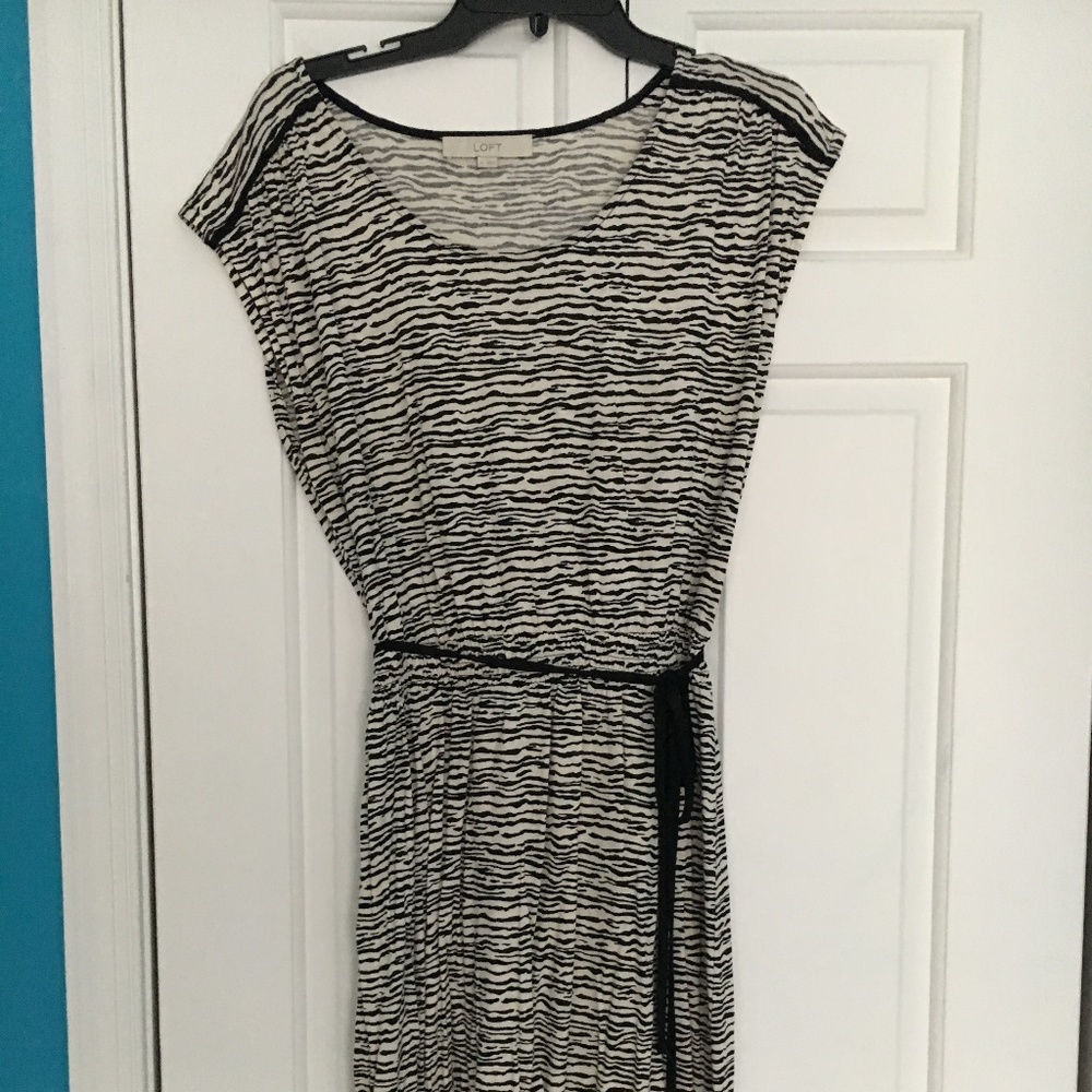 Loft Tiger Striped Dress Size 14
